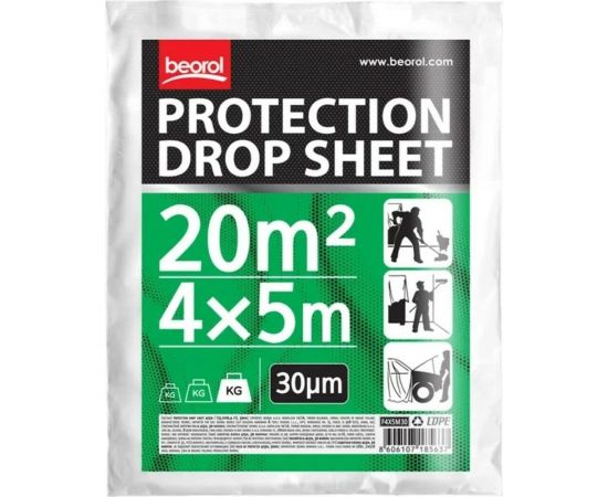 Пленка защитная 4x5 м, 30 мкм BEOROL 245819 