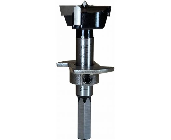 Сверло Форстнера 35 мм, Z3 с регулируемым ограничителем врезания Greencut DL02002 