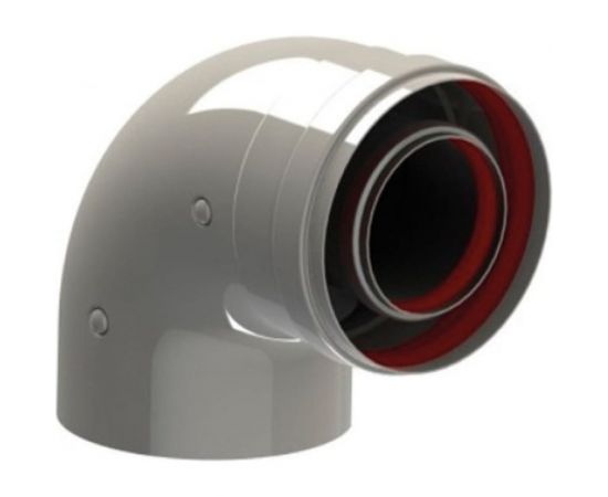 Колено коаксиальное стартовое (60/100 мм; 90°) BaltGaz 30845 