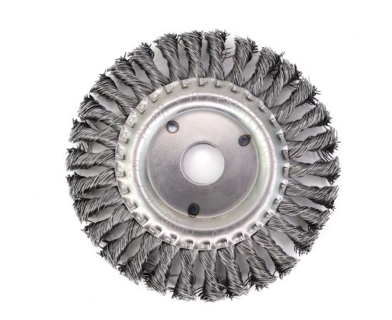 Щетка дисковая 13-140 150х22.2 мм, ворс жгутовая сталь 0.50 мм для УШМ EuroBrush EB-DST5 – изображение 3