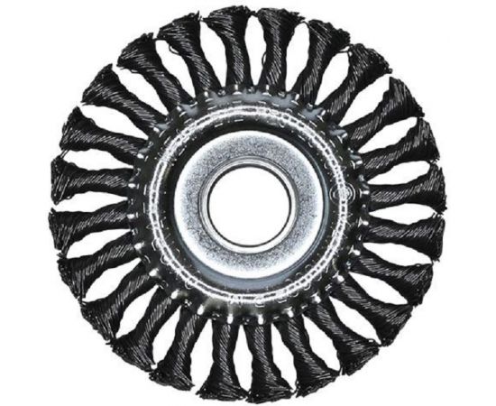 Щетка металлическая крученая (125х22.2 мм) OXCRAFT PO000093806 – изображение 2