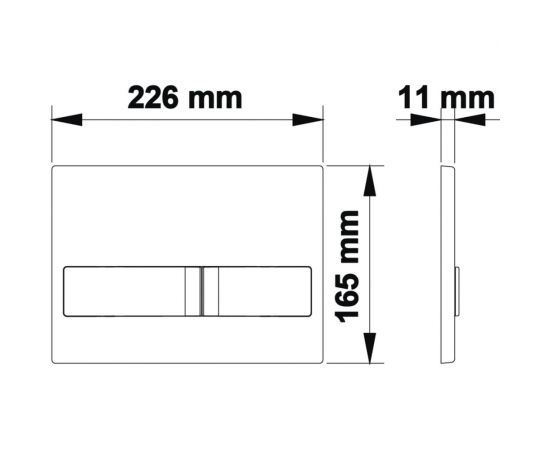 Кнопка для инсталляции BERGES NOVUM L2 матовый хром 040012 – изображение 6