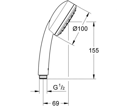 Ручной душ GROHE NTempCosmopolitan 100 I 26082002 – изображение 2