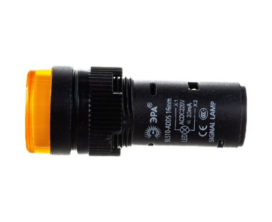 Лампа ЭРА AD16DS(LED)матрица d16мм, желтый, 230В AC, 20/1000/28000 Б0045618 – изображение 3