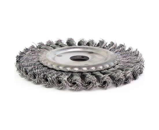 Щетка дисковая 13-140 150х22.2 мм, ворс жгутовая сталь 0.50 мм для УШМ EuroBrush EB-DST5 – изображение 2