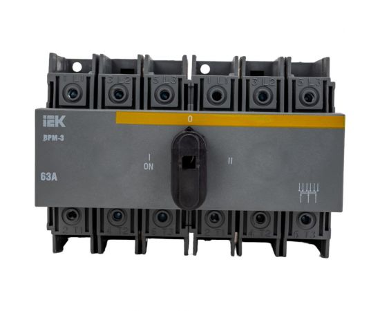 Модульный выключатель-разъединитель IEK ВРМ-3 3P 63А MVR30-3-063 – изображение 4