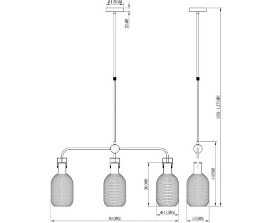 Потолочный светильник Moderli Alina V2801-3C – изображение 4