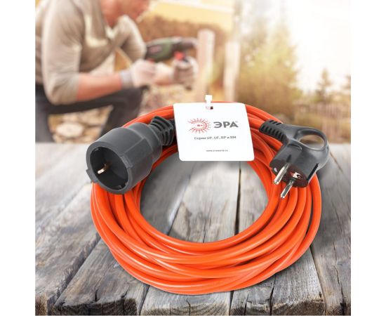 Силовой удлинитель ЭРА UPx-1e-3x1-10m в бухте с заземлением 1 розетка 10м ПВС 3x1мм2 Б0048677 