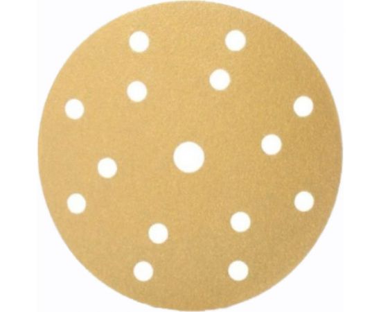 Диск шлифовальный перфорированный с липучкой (5 шт; 150 мм; Р80; 15 отв.) Abraforce 90360 