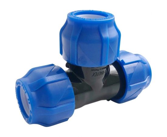 Компрессионный тройник VALFEX ПНД, 63-63-63 1210012636363 
