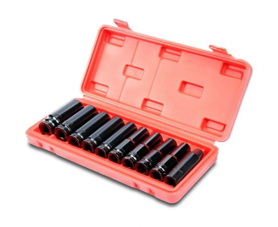 Набор ударных головок 10 предметов, 8-24 мм, 1/2""DR GOODKING G-10010 – изображение 2