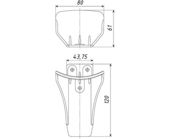 Снегозадержатель Татполимер TP Yota (10 шт, коричневый) 51874 – изображение 3