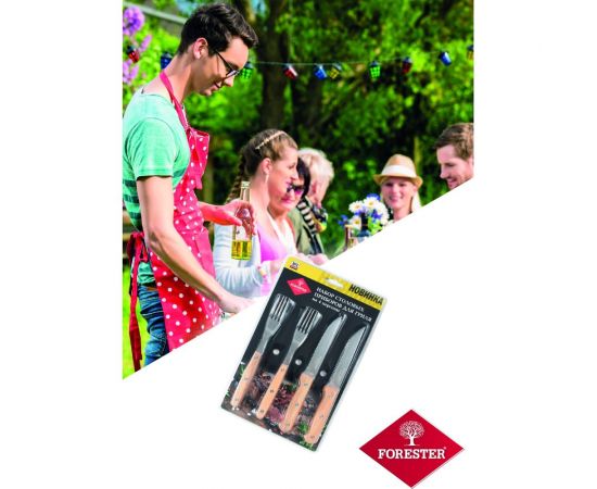 Набор столовых приборов Forester нож+вилка, для гриля, на 4 персоны C827 – изображение 4