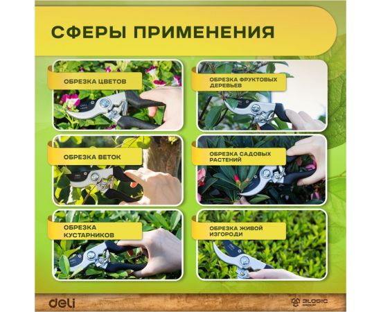 Набор сучкорез+секатор DELI DL580002 сталь 55С 98494 – изображение 17