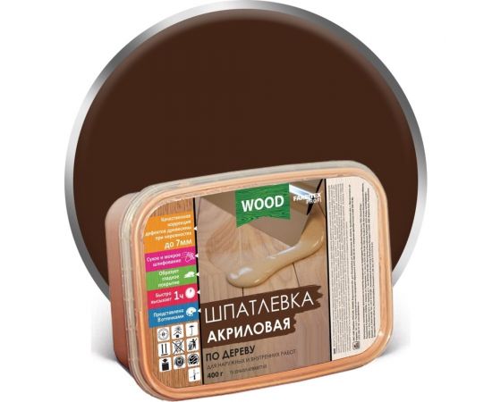 Акриловая шпатлевка по дереву FARBITEX (венге; 0.8 кг/0.5 л) 4300007162 