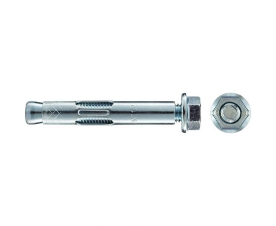 Анкерный болт с гайкой Tecfi AW ZN 12x75, 2 шт. 147627 