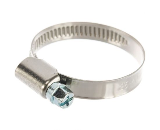 Хомуты Зубр ЭКСПЕРТ нерж. сталь накатная лента 9мм 25-40мм 5шт 3787-25-40 – изображение 3