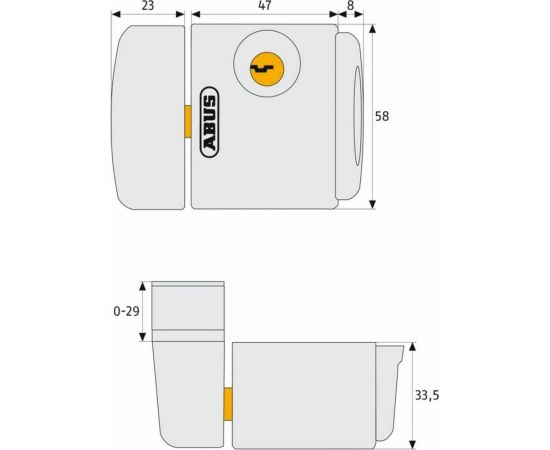 Оконный замок ABUS FTS 3003 W белый CL/DFNLI 64690 – изображение 3