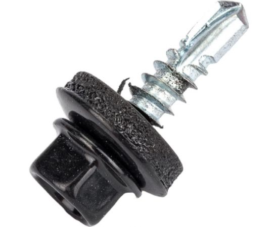 Кровельный саморез STARFIX 4,8x19 мм, цинк, шайба с прокладкой, PT3, RAL 9005, 250 шт. SMC2-102307-250 – изображение 4