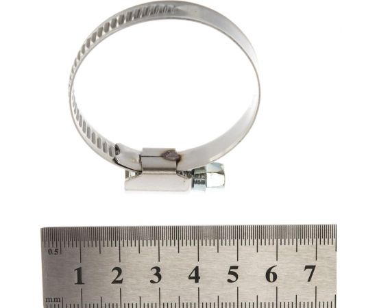 Хомуты Зубр ЭКСПЕРТ нерж. сталь накатная лента 9мм 25-40мм 5шт 3787-25-40 – изображение 2