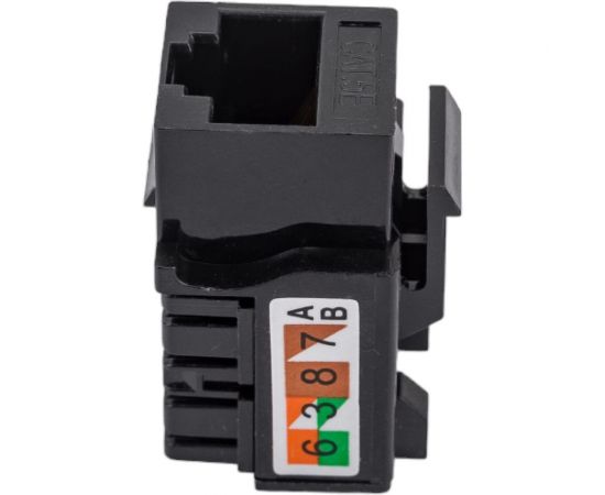 Вставка Keystone Cabeus Jack RJ-45, категория 5e, заделка тип 110, черная KJ-RJ45-Cat.5e-90-BK – изображение 4