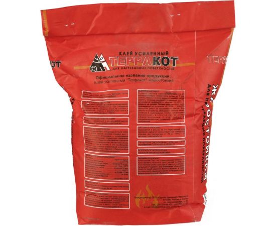Жаростойкий клей Терракот усиленный, 5 кг А-17056 – изображение 2