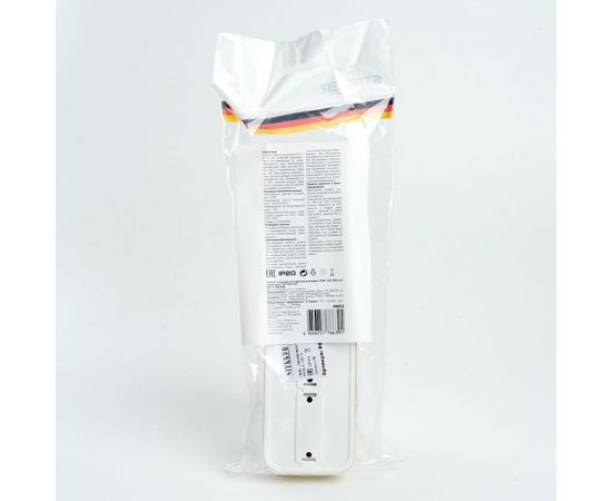 4-местная розетка STEKKER с заземляющим контактом, 250В, 16А, IP20, PST16-61-20 (RA 16-466-БЖ), слоновая кость 49052 – изображение 4