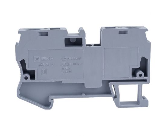 Колодка EKF клеммная, самозажимная, JXB-ST-6, 57А, серая, 24 шт PROxima plc-jxb-st-6 – изображение 6