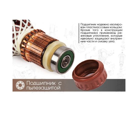 Шлифовальная угловая машина BORT BWS-1000-125 91275356 – изображение 13