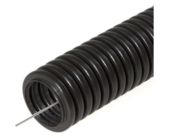 Гофрированная труба Строитель ПНД безгалогенная HF черная д40 15м PR.024051 