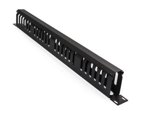 Кабельный органайзер ExeGate CM19-1U-24M-CV горизонтальный 19 1U, металлический, 2 окна в основании профиля, гребенка на 24 выреза 292873 
