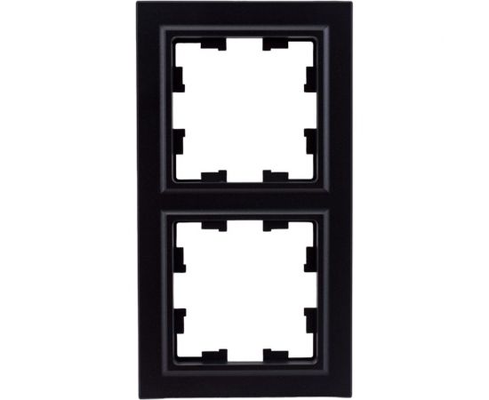 2-местная рамка IEK Brite ру-2-брч черный BR-M22-K02 
