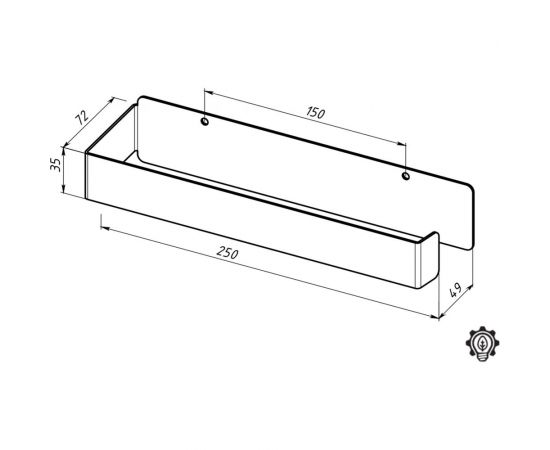 Держатель для бумажных полотенец EMBODIMENT монтаж без сверления, настенный, белый EMB-PTH-W-W – изображение 12
