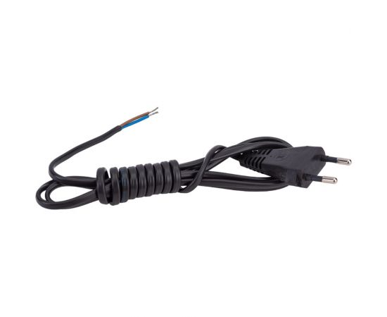 Сетевой шнур СПб УПП-5 с вилкой шввп 2x0,5 черный 1,7 м 99928146 – изображение 4