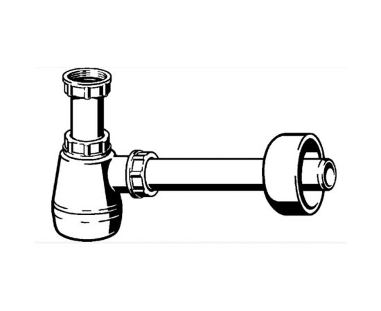 Сифон для биде Viega, для смесителя с донным клапаном, 1 1/4x32 120337, 00000020398 – изображение 3