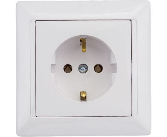 Розетка Bylectrica 1-местная СУ с заз.конт., серия СТИЛЬ, белый, РС16-306 – изображение 3