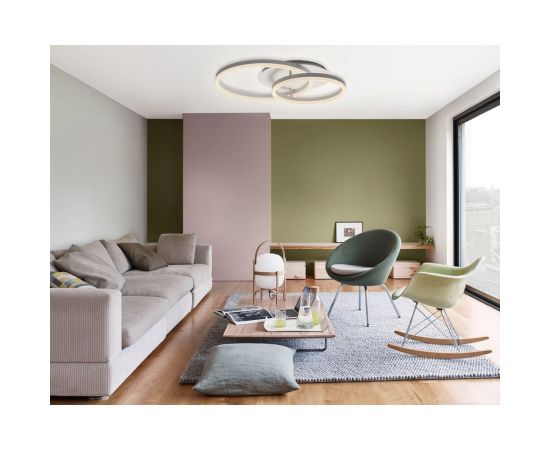 Потолочная светодиодная диммируемая люстра RITTER ECLIPSE с ДУ 3 режима 56Вт 14 м2 белый 52082 9 – изображение 8