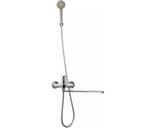 Смеситель для ванной WISENT с изливом 40 см и душем 22243 – изображение 6