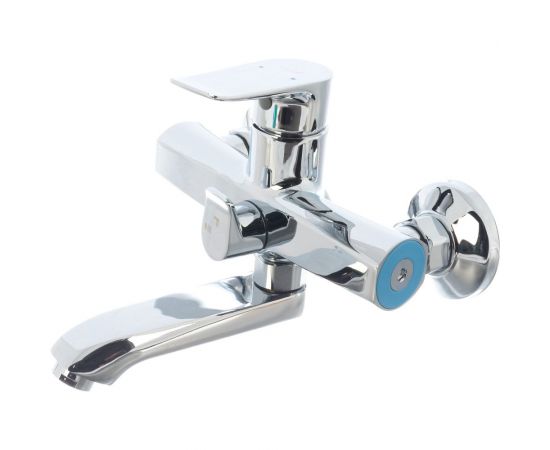 Смеситель для ванны G-lauf с литым поворот изливом 360° и душевой лейкой, хром GOB3-A134 – изображение 3