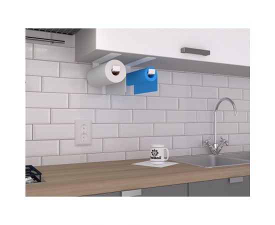 Держатель для бумажных полотенец EMBODIMENT монтаж без сверления, настенный, белый EMB-PTH-W-W – изображение 4