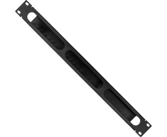 Кабельный органайзер ExeGate CM19-1U-24M-CV горизонтальный 19 1U, металлический, 2 окна в основании профиля, гребенка на 24 выреза 292873 – изображение 3