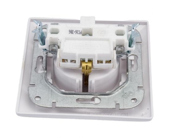 Розетка Bylectrica 1-местная СУ с заз.конт., серия СТИЛЬ, белый, РС16-306 – изображение 2