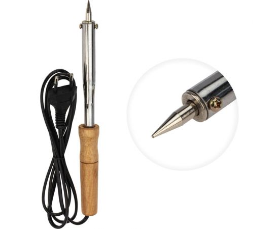 Паяльник PROCONNECT ПД 220В 100Вт деревянная ручка блистер 12-0178-4 – изображение 2