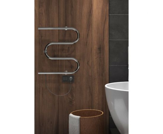 Полотенцесушитель INDIGO M без полки (electro) 60/50 (провод справа, полированный) ME60-50 – изображение 7