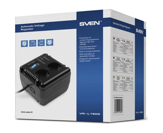 Стабилизатор напряжения SVEN VR-L1500 SV-014889 – изображение 4