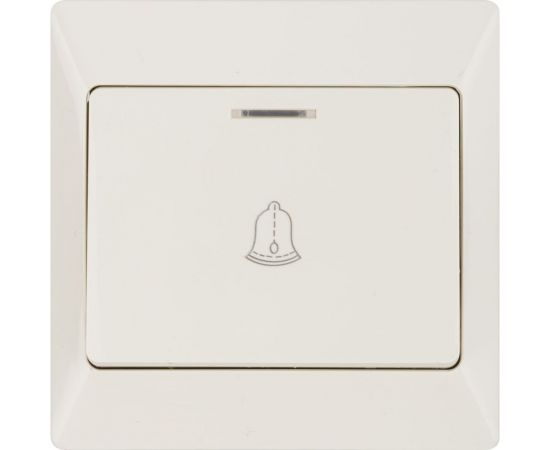 Кнопка для звонка TDM с подсветкой, слоновая кость Ильмень SQ1823-0108 – изображение 4