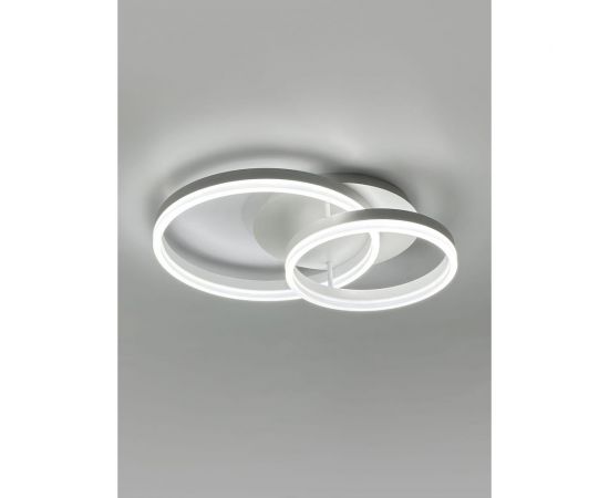 Потолочная светодиодная диммируемая люстра RITTER ECLIPSE с ДУ 3 режима 56Вт 14 м2 белый 52082 9 – изображение 10