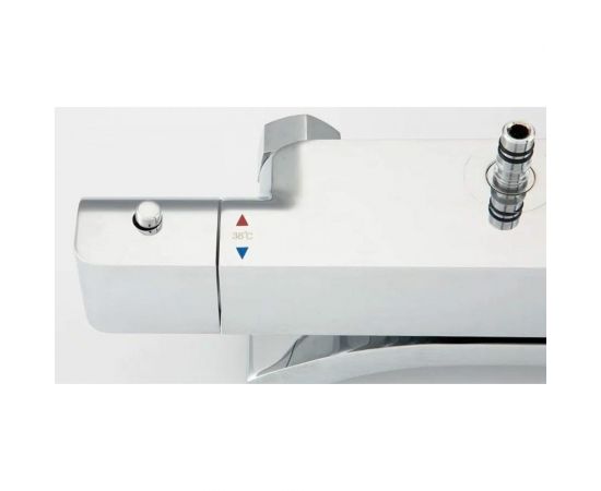 Душевая система Gappo термостат G2407-40 лейка "Тропический душ" квадрат 300х300 хром 549380 – изображение 4