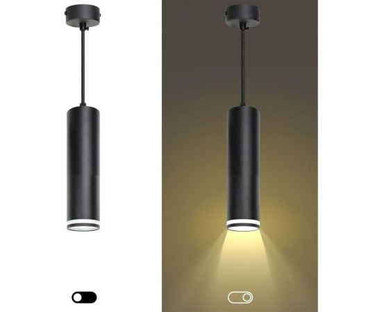 Подвесной светильник ЭРА PL16 BK MR16/GU10, черный, потолочны??, цилиндр Б0055574 – изображение 8