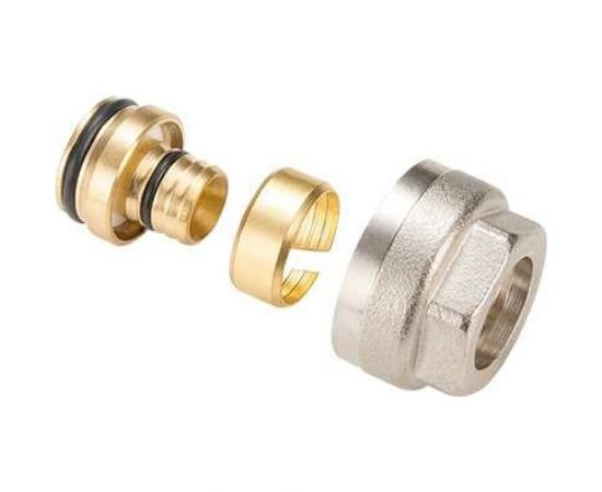 Обжимной фитинг для полиэтиленовой и металполимерной трубы (евроконус) MVI 3/4"х16x2.0 MC.402.05 